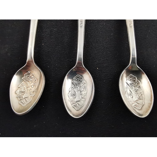 195 - Three Swiss Rolex Buchere Interlaken collectable spoons