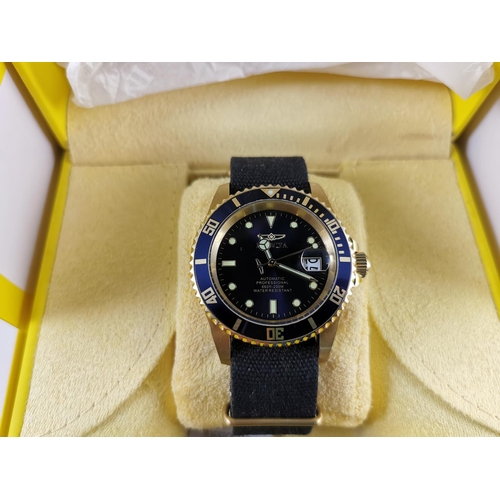 206 - Boxed as new Invicta automatic gents divers watch