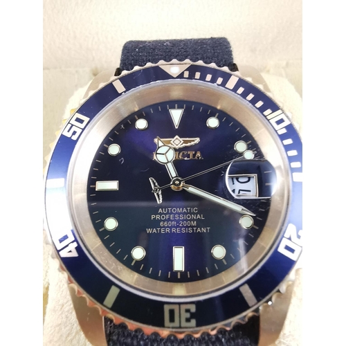 206 - Boxed as new Invicta automatic gents divers watch