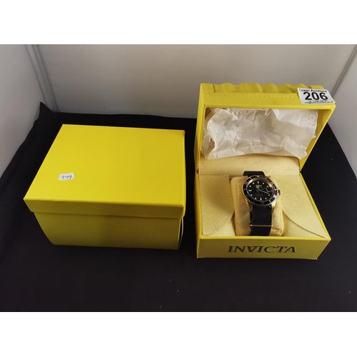 206 - Boxed as new Invicta automatic gents divers watch