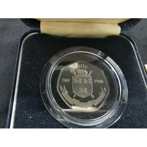 236 - Cased 50p coin commemorating the Dublin Millennium