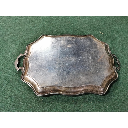 24 - Ornate art nouveau plated tray