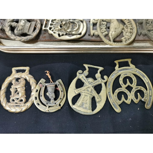 251 - Approx. 26 antique horse brasses