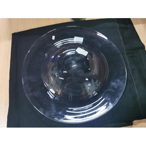 263 - Conram studio large clear glass bowl diameter of 39cm with height 9cm