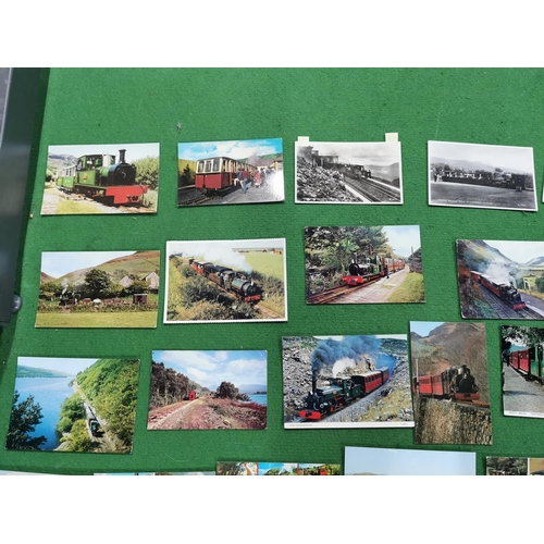 270 - Large quantity of vintage and antique postcards all relating to trains and railways