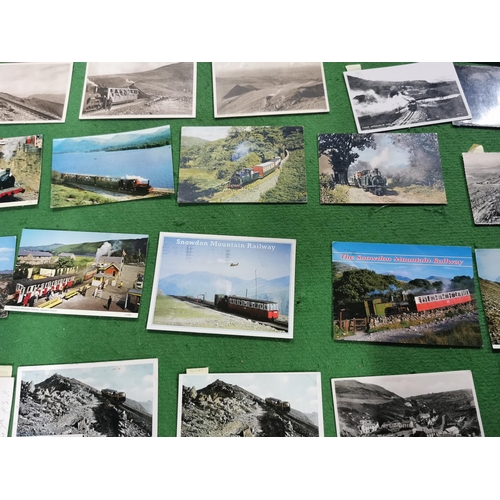 270 - Large quantity of vintage and antique postcards all relating to trains and railways