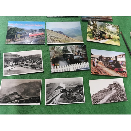 270 - Large quantity of vintage and antique postcards all relating to trains and railways