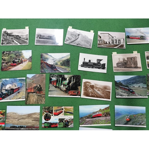 270 - Large quantity of vintage and antique postcards all relating to trains and railways