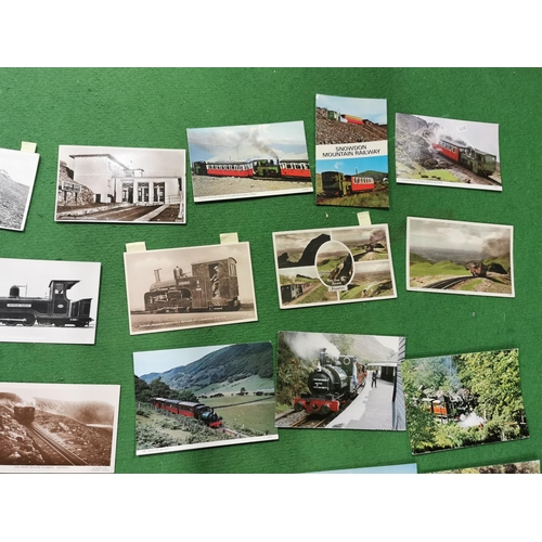 270 - Large quantity of vintage and antique postcards all relating to trains and railways