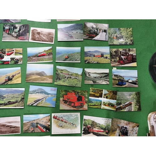 270 - Large quantity of vintage and antique postcards all relating to trains and railways