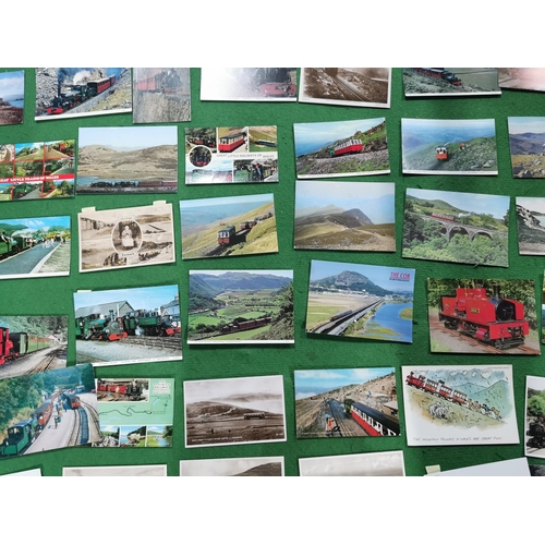 270 - Large quantity of vintage and antique postcards all relating to trains and railways