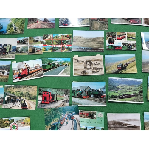 270 - Large quantity of vintage and antique postcards all relating to trains and railways