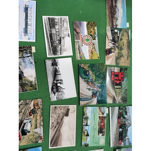 270 - Large quantity of vintage and antique postcards all relating to trains and railways