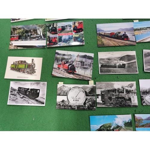 279 - Large quantity of vintage and antique postcards all relating to trains and railways