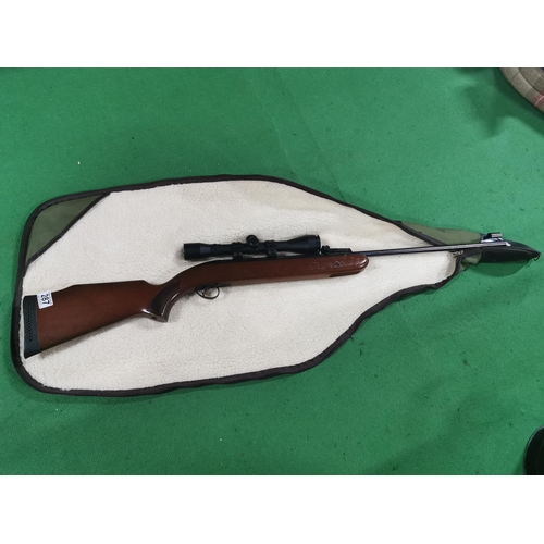 287 - BSA Mercury .22 air rifle with an Richter Optik 4x40 scope in good clean condition with a tin of .22... 