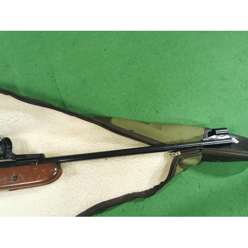 287 - BSA Mercury .22 air rifle with an Richter Optik 4x40 scope in good clean condition with a tin of .22... 