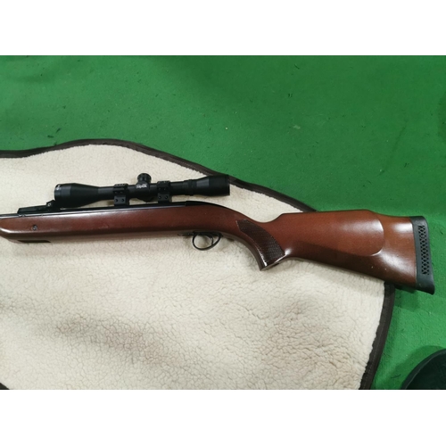 287 - BSA Mercury .22 air rifle with an Richter Optik 4x40 scope in good clean condition with a tin of .22... 