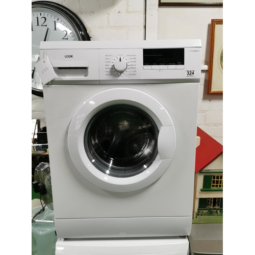 324 - Logik L712WM13 7kg washing machine in good clean working condition