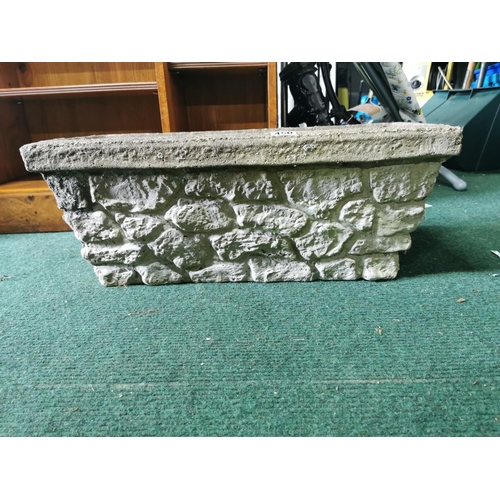 450 - Vintage stoneware rectangular planter height of 26 cm width of 66cm and depth of 27cm in good condit... 