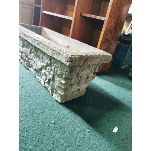 450 - Vintage stoneware rectangular planter height of 26 cm width of 66cm and depth of 27cm in good condit... 