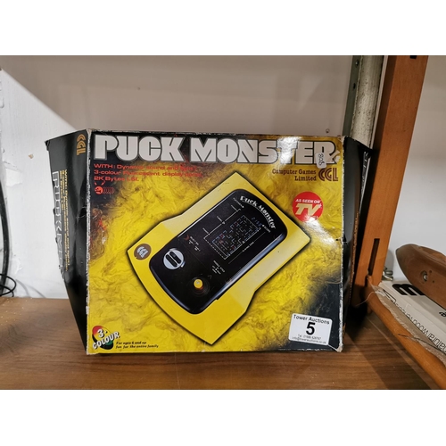 5 - Vintage boxed Puck Monster game