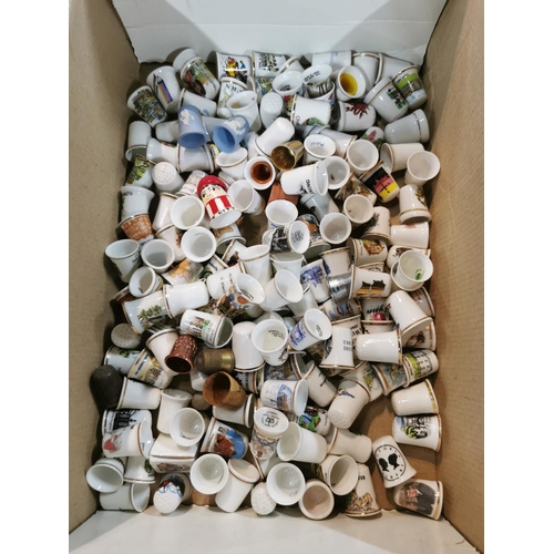 96 - Box containing a very large quantity of various thimbles