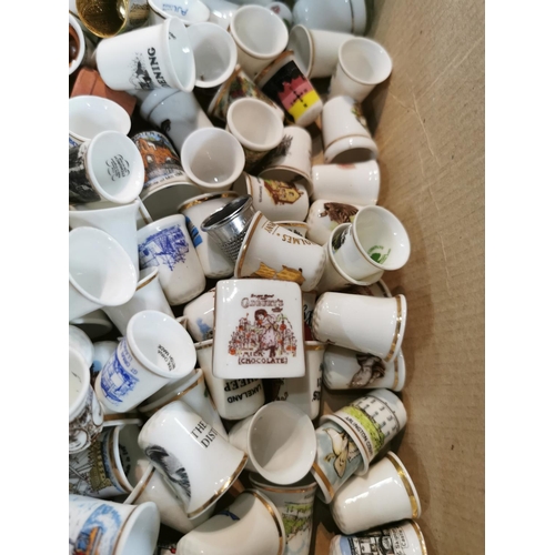 96 - Box containing a very large quantity of various thimbles