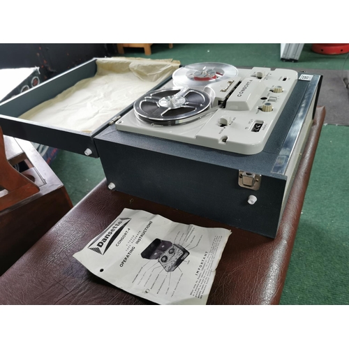 98 - Dansette Consort 4  4 track reel to reel tape player recorder in excellent clean condition with its ... 