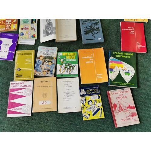 150b - Three boxes, Two boxes of books inc Carpentry and building books, girl guides books, and one other b... 