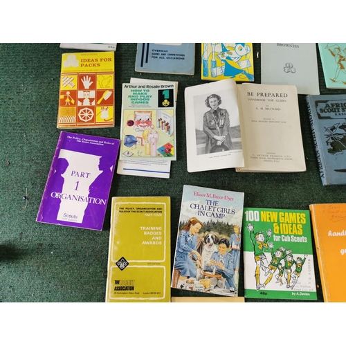 150b - Three boxes, Two boxes of books inc Carpentry and building books, girl guides books, and one other b... 