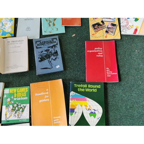 150b - Three boxes, Two boxes of books inc Carpentry and building books, girl guides books, and one other b... 