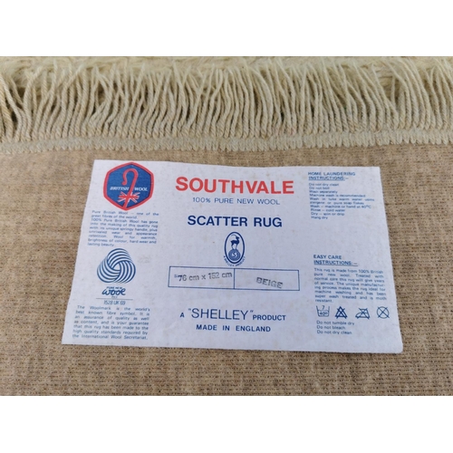 150i - Southvale 100% wool scatter rug 152cm 56cm