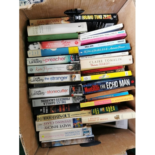 150a - Very large job lot of 17 boxes of books or various genre