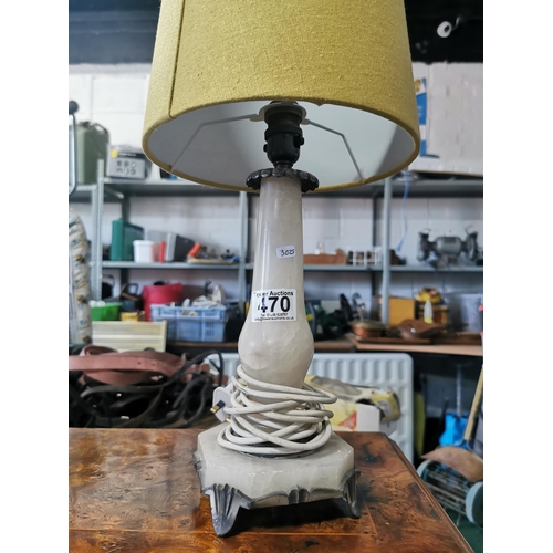 470 - Alabaster table lamp