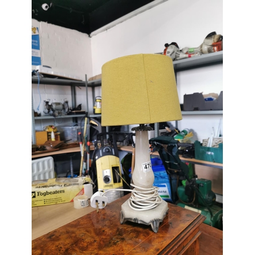 470 - Alabaster table lamp