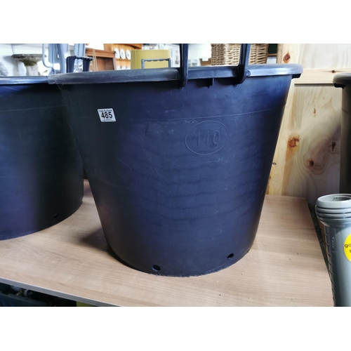 485 - Three very large potato planters 64cm diameter by 51cm high