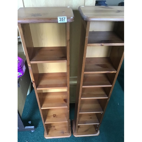 357 - 2 pine CD racks
120cm tall