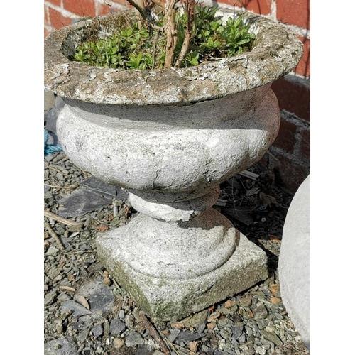 432 - Vintage stoneware urn planter