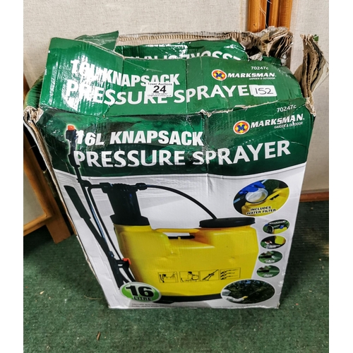 24 - 16 litre pressure sprayer