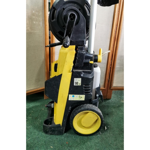 26 - Pressure washer, hose reel and one other
