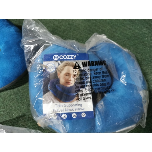 12 - Three new Bcozzy chin supporting travel neck pillows