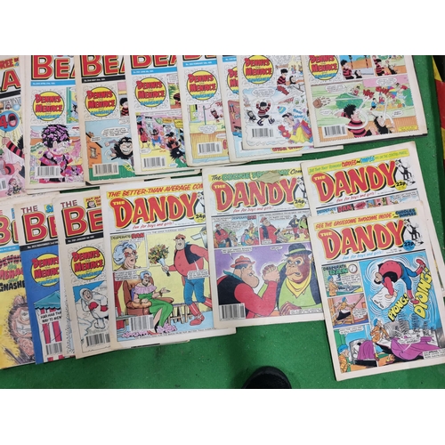 167 - Large quantity of various comics mostly beanos, going back to the 1980's