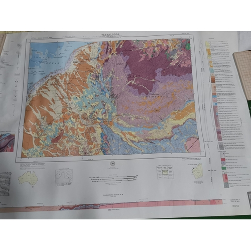 171 - Large Quantity of interesting gold prospecting maps, cleared from a gold prospector working in Austr... 