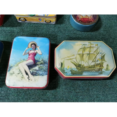 2 - Quantity of vintage tins inc two small mustard tins