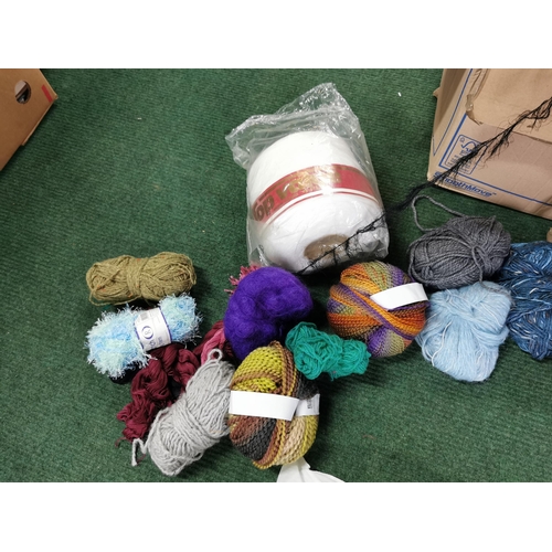 38 - Box full of new and unused knitting wool and yarn (large quantity)