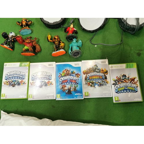 41 - Quantity of Skylanders computer games along with Skylanders bases & figures etc.