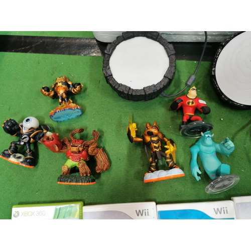 41 - Quantity of Skylanders computer games along with Skylanders bases & figures etc.