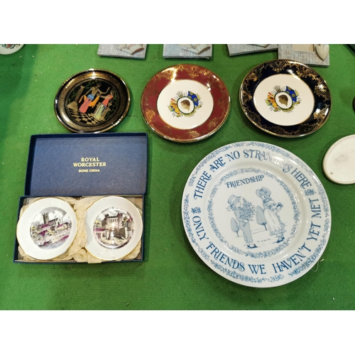 44 - Box of collectable china etc inc a vintage shelley baby plate etc