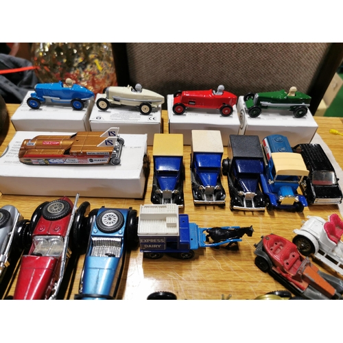 58 - Approx 39 various vintage diecast vehicals crescent, corgi, dinky, quantity relating to the 40's and... 