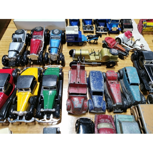 58 - Approx 39 various vintage diecast vehicals crescent, corgi, dinky, quantity relating to the 40's and... 